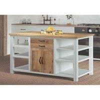 Molly and Milo London Whitewave Designs - Kitchen Island, White