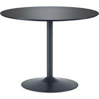 Julian Bowen Nero 100cm Round Table, Black