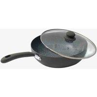 Durastone 28Cm Aluminium Non-stick Wok With Lid In Grey, Grey