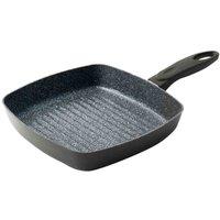 Durastone Square 24Cm Non Stick Induction Grill Pan, Grey