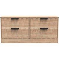 Welcome Furniture Ready Assembled Las Vegas 4 Drawer Bed Box In Bardolino Oak, Brown