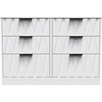 Welcome Furniture Ready Assembled Las Vegas 6 Drawer Midi Chest In White Matt, White