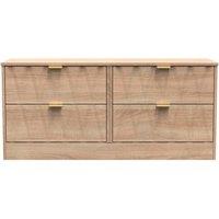 Welcome Furniture Ready Assembled Las Vegas 4 Drawer Bed Box In Bardolino Oak, Brown