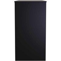 Welcome Furniture Ready Assembled Las Vegas Vanity In Deep Black & Black Matt, Black
