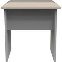 Welcome Furniture Ready Assembled Milan Stool In Dusk Grey, Grey
