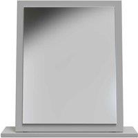 Welcome Furniture Ready Assembled Milan Small Mirror In Dusk Grey, Grey