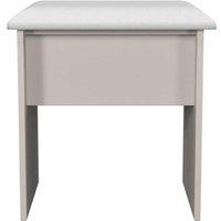 Welcome Furniture Ready Assembled Norfolk Stool In Kashmir Ash & Bardolino Oak, Cream