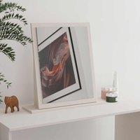 Welcome Furniture Ready Assembled Norfolk Small Mirror In Kashmir Ash & Bardolino Oak, Cream