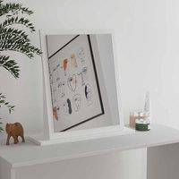 Welcome Furniture Ready Assembled Norfolk Small Mirror In White Ash & Bardolino Oak, White