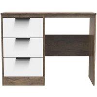 Welcome Furniture Ready Assembled Nashville Vanity In White Matt & Vintage Oak, White