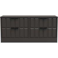 Welcome Furniture Ready Assembled New York 4 Drawer Bed Box In Graphite, Grey