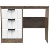 Welcome Furniture Ready Assembled New York Vanity In White Matt & Vintage Oak, White