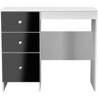 Welcome Furniture Ready Assembled Yarmouth Vanity In Black & White, Black