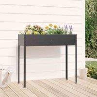 vidaXL Garden Planter Anthracite 100.5x40.5x90 cm, Grey