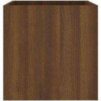 vidaXL Planter Box Brown Oak 40x40x40 cm Engineered Wood, Brown