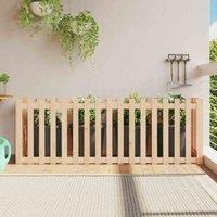 vidaXL Garden Raised Bed w/ Fence Design 200x50x70 cm, Brown