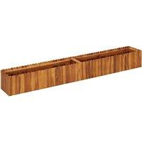 VidaXL Garden Raised Bed 200x30x25 cm Solid Acacia Wood, Brown