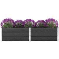 vidaXL Garden Raised Bed 250x100x54 cm WPC Grey, Grey