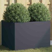 vidaXL Planter Anthracite 62x47x46 cm Cold-rolled Steel