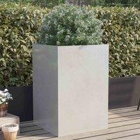 vidaXL Planter Silver 52x48x75 cm Stainless Steel, Silver