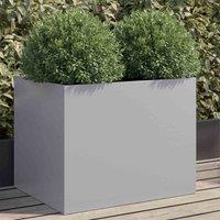 vidaXL Planter Silver 62x47x46 cm Galvanised Steel