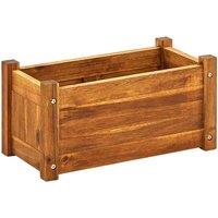 vidaXL Garden Raised Bed Acacia Wood 50x25x25 cm, Brown