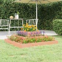 vidaXL Planter 80x80x27 cm Solid Wood, Brown