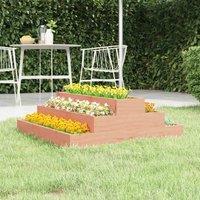 vidaXL Planter 80x80x27 cm Solid Wood Douglas, Brown