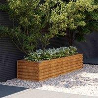vidaXL Garden Raised Bed 194x50x36 cm Corten Steel, Brown