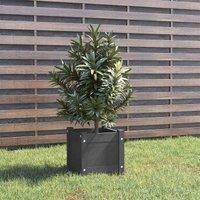 vidaXL Garden Planter Grey 31x31x31 cm Solid Pinewood, Grey