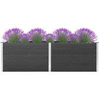vidaXL Garden Raised Bed 200x50x91 cm WPC Grey, Grey
