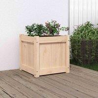 vidaXL Garden Planter 40x40x40 cm Solid Wood Pine, Brown