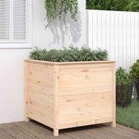 vidaXL Garden Planter 82.5x82.5x78 cm Solid Wood Pine, Brown