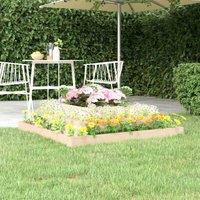 vidaXL Planter 110x110x27 cm Solid Wood Pine, Brown