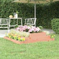 vidaXL Planter 110x110x27 cm Solid Wood Douglas, Brown