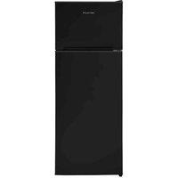 Russell Hobbs White 54cm Wide 145cm High Freestanding Fridge Freezer Top Mounted RH144TMFF541E1B, Black