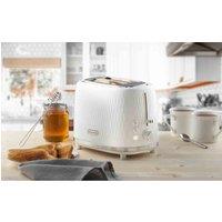 Daewoo 2 Slice Honeycomb Toaster White, White