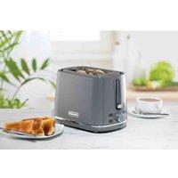 Daewoo Stirling 2 Slice Toaster Grey, Grey