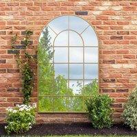 MirrorOutlet Arcus Gold Full Length Outdoor Mirror 75'', Gold