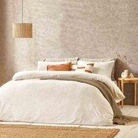 Yard Boucle Textured Single Duvet Cover Set Ecru, Cream