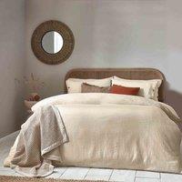 Yard Lark Muslin Cotton Super King Duvet Cover Set Natural, Multi