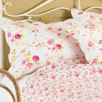 Paoletti Honeypot Lane Floral Pillow Sham White, White