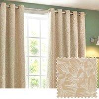 Wylder Grantley Jacquard Eyelet Curtains In Wedgewood 117 X 183Cm, Multi