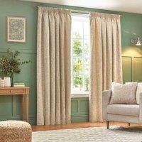 Wylder Grantley Jacquard Pencil Pleat Curtains In Natural 117 X 137Cm, Multi