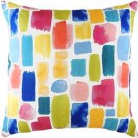 Evans Lichfield Aquarelle Abstract Rectangular Polyester Filled Cushion In Multi 30 X 50Cm, Multi