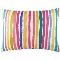 Evans Lichfield Furn. Arlo Woven Polyester Filled Cushion In Charcoal And Natural 43 X 43Cm, Multi