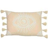 furn. Paoletti Astbury Chenille Fringed Polyester Filled Cushion In Teal 50 X 50Cm, Multi