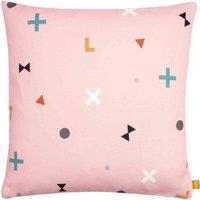 furn. Paoletti Blenheim Geometric Polyester Filled Cushion In Berry 43 X 43Cm, Multi