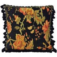 Paoletti Faith Abstract Polyester Filled Cushion In Cream 35 X 50Cm, Black