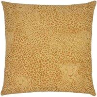 furn. Furn. Hidden Cheetah Animal Polyester Filled Cushion In Terracotta 50 X 50Cm, Multi